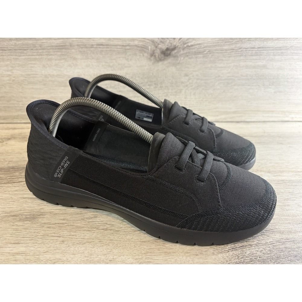 Skechers‎ Slip Ins Shoes Womens Size 10 On The GO Slip Ons Sneakers 136543 Black